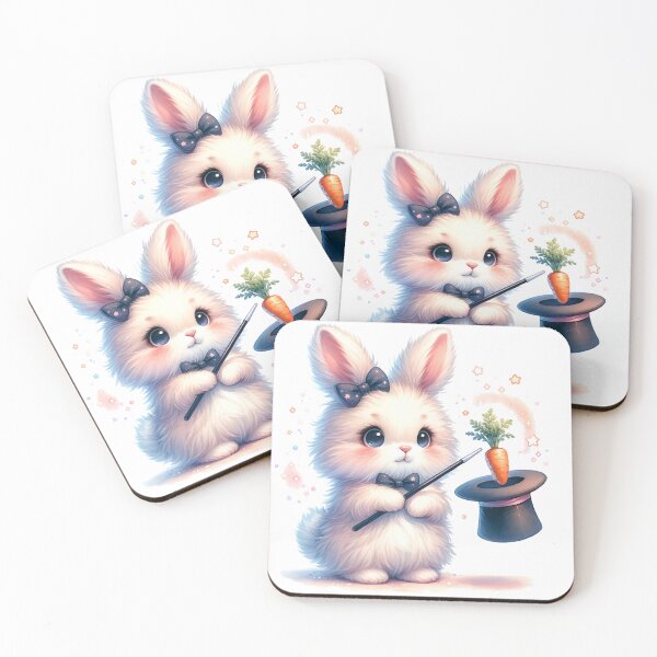 Item preview, Bunny pulling carrot out of hat designed and sold by FurryBliss.