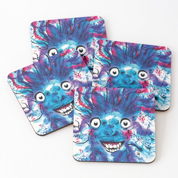 Item preview, Kooky Kreatures 'Laney: The Blue Llama' Caricature Print — Art by Paquita designed and sold by Art-by-Paquita.