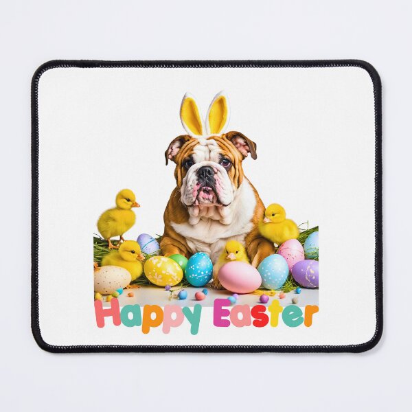 Item preview, Happy Easter English Bulldog Bunny designed and sold by Fredster1966.