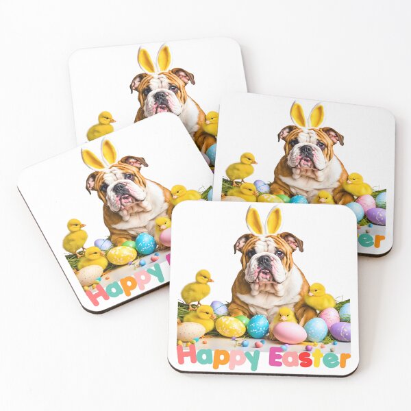 Item preview, Happy Easter English Bulldog Bunny designed and sold by Fredster1966.