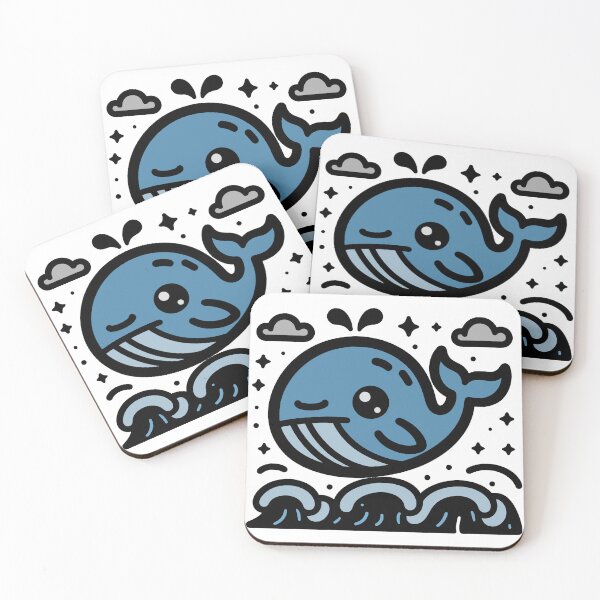 Item preview, Whale Kawaii Surfing designed and sold by AdamMuranski.
