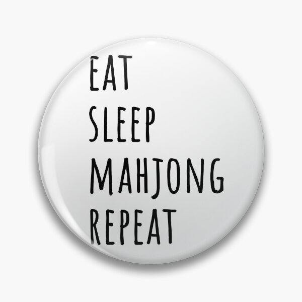Item preview, Eat Sleep Mahjong Repeat designed and sold by EmeraldeaArt.