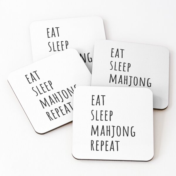 Item preview, Eat Sleep Mahjong Repeat designed and sold by EmeraldeaArt.