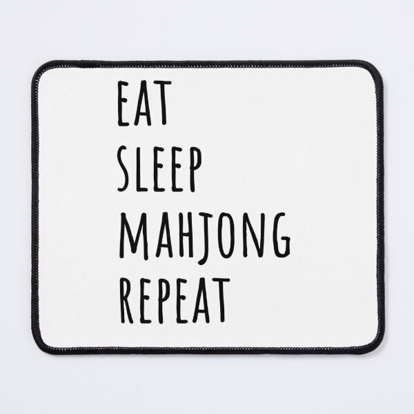 Item preview, Eat Sleep Mahjong Repeat designed and sold by EmeraldeaArt.