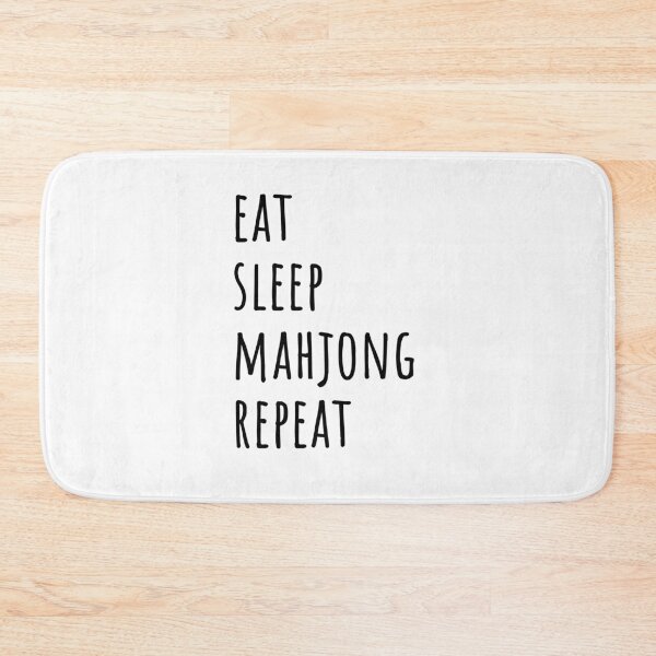 Item preview, Eat Sleep Mahjong Repeat designed and sold by EmeraldeaArt.