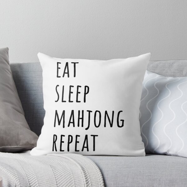 Item preview, Eat Sleep Mahjong Repeat designed and sold by EmeraldeaArt.