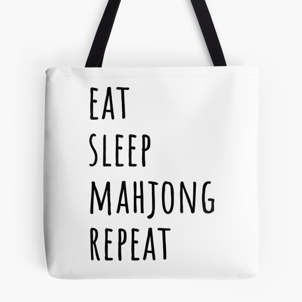 Item preview, Eat Sleep Mahjong Repeat designed and sold by EmeraldeaArt.