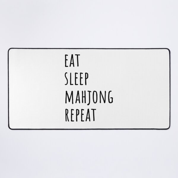 Item preview, Eat Sleep Mahjong Repeat designed and sold by EmeraldeaArt.