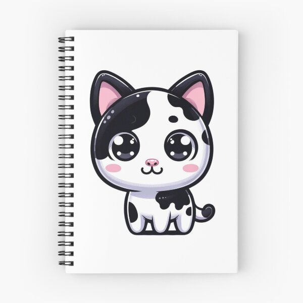 Item preview, Adorable Black and White Cartoon Kitten Sticker - Perfect for Cat Lovers.  designed and sold by AlphaPODMonkey.
