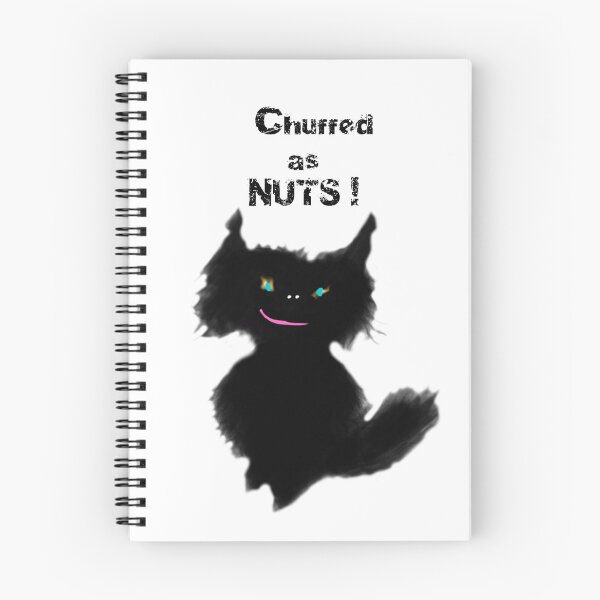 Item preview, Nutty - Black kitten  "Chuffed as Nuts," designed and sold by IDoMatterROSASS.