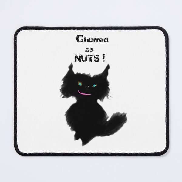 Item preview, Nutty - Black kitten "Chuffed as Nuts," designed and sold by IDoMatterROSASS.