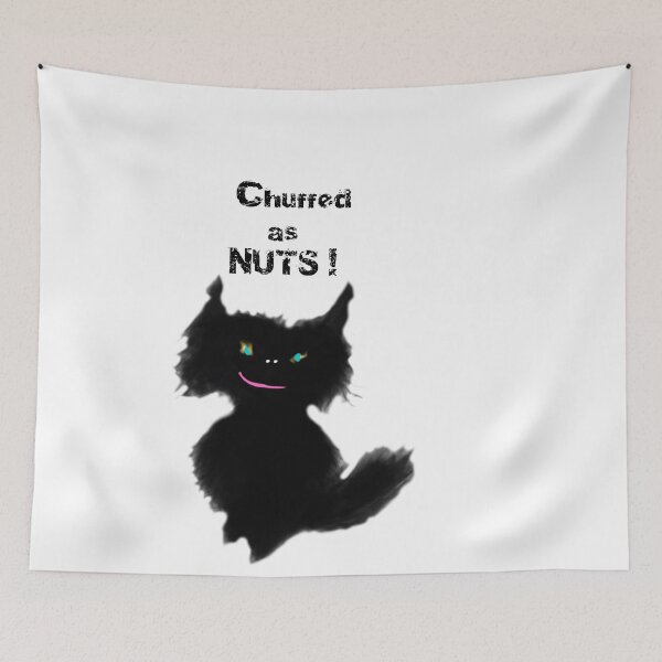 Item preview, Nutty - Black kitten  "Chuffed as Nuts," designed and sold by IDoMatterROSASS.