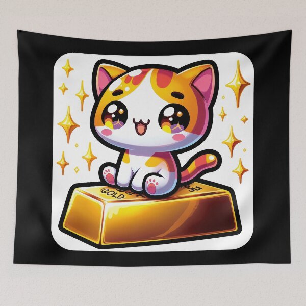 Item preview, Cat On A Gold Bar designed and sold by duke818.