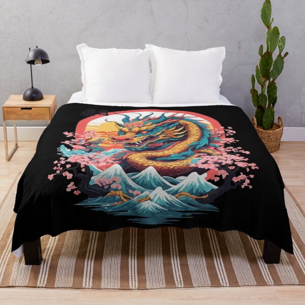 Item preview, Japanese Dragon Design Aesthetic Streetwear designed and sold by LuminOrb.