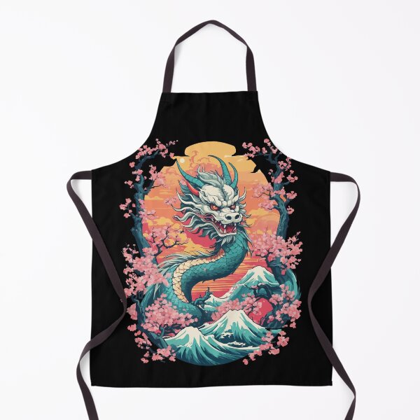Item preview, Japanese Dragon Cherry Blossom Aesthetic Design designed and sold by LuminOrb.