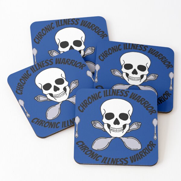 Item preview, Chronic illness warrior skull and spoons  designed and sold by CaitlynConnor.