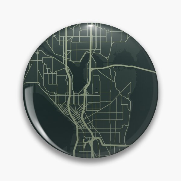 Item preview, Arte del mapa de Seattle - Verde designed and sold by Elizabeth Dowling.