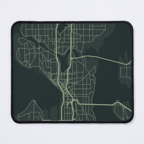 Item preview, Seattle Map Art - Green designed and sold by Elizabeth Dowling.