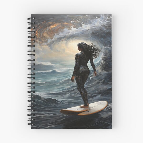 Item preview, Mysterious figure of a female surfer. designed and sold by Cherryblossom50.
