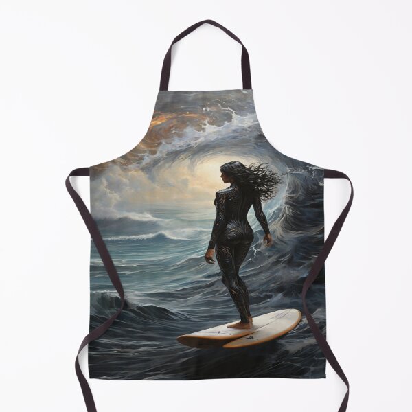 Item preview, Mysterious figure of a female surfer. designed and sold by Cherryblossom50.