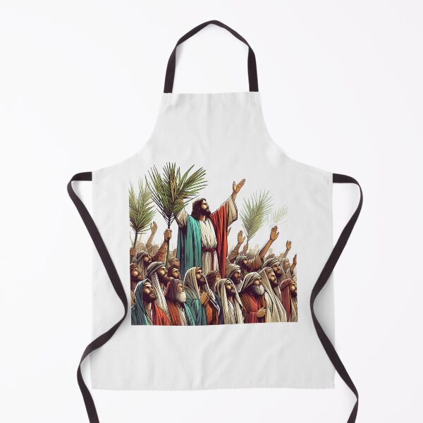 Item preview,  "Rejoicing in Jesus' Arrival with Palm Branches"   designed and sold by PaintMeWorld.