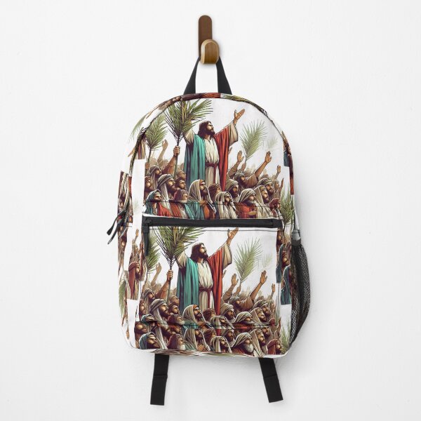 Item preview, "Rejoicing in Jesus' Arrival with Palm Branches" designed and sold by PaintMeWorld.