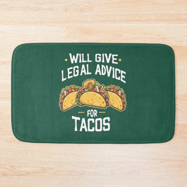 Item preview, will give legal advice for tacos designed and sold by Verycutethings.