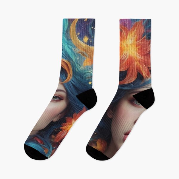 Item preview, Whimsical Whispers: A Gorgeous Woman Amidst Blooming Flowers designed and sold by AdesignTEE.