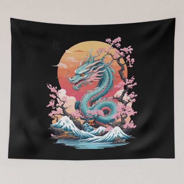 Item preview, Japanese Dragon Tattoo Aesthetic Streetwear designed and sold by LuminOrb.