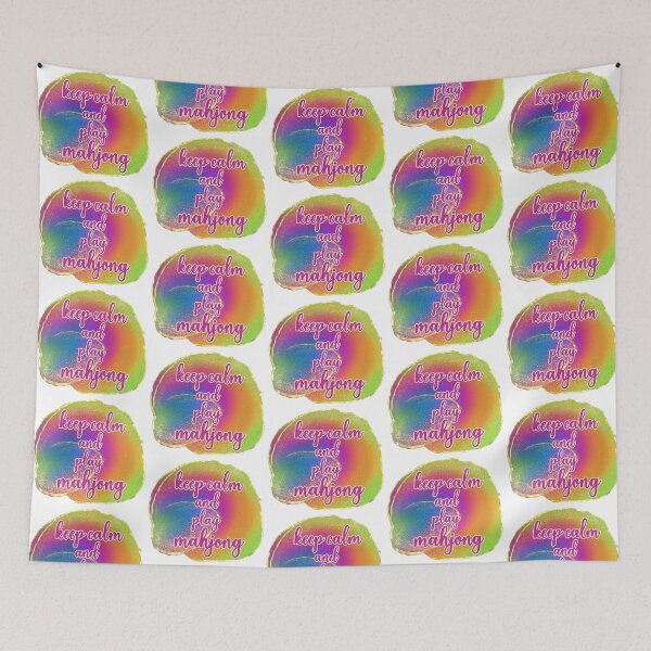 Item preview, Keep Calm and Play Mahjong in Watercolor Elegance designed and sold by EmeraldeaArt.