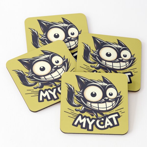 Item preview, My Cat's Grinning Antics: Playful Whiskered Mirth designed and sold by Kwanbaba21.