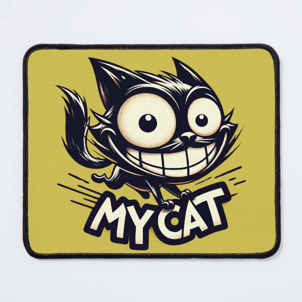 Item preview, My Cat's Grinning Antics: Playful Whiskered Mirth designed and sold by Kwanbaba21.