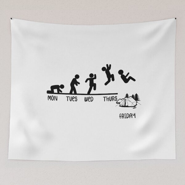 Item preview, Monday Tuesday Wednesday Thursday Friday camping funny designed and sold by Luckyart5.