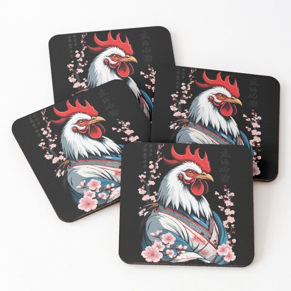 Item preview, Samurai image retro design rooster martial arts designed and sold by LuminOrb.