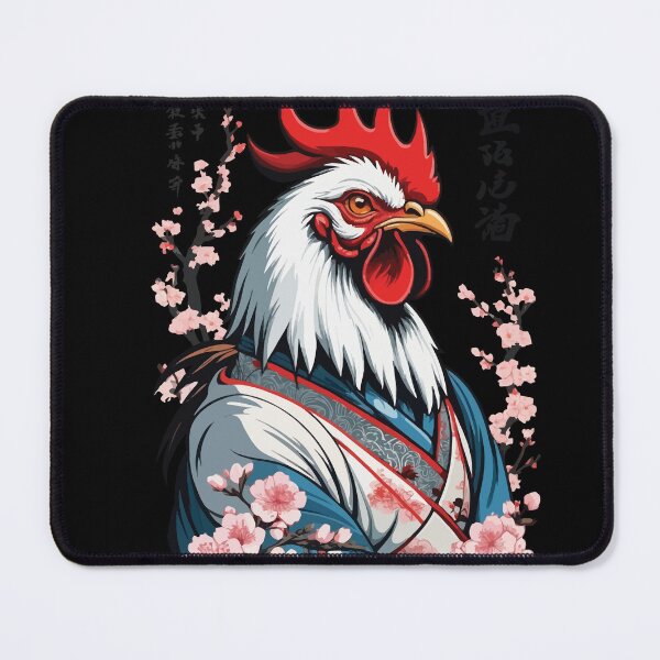 Item preview, Samurai image retro design rooster martial arts designed and sold by LuminOrb.