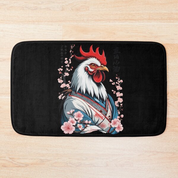 Item preview, Samurai image retro design rooster martial arts designed and sold by LuminOrb.