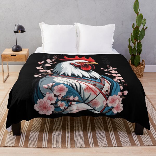 Item preview, Samurai image retro design rooster martial arts designed and sold by LuminOrb.