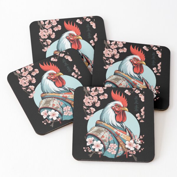 Item preview, Chicken Samurai Retro Vintage Aesthetic Design designed and sold by LuminOrb.