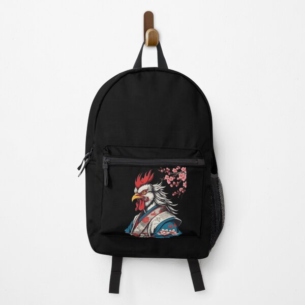 Item preview, Samurai rooster in Ukiyo-e style retro design designed and sold by LuminOrb.