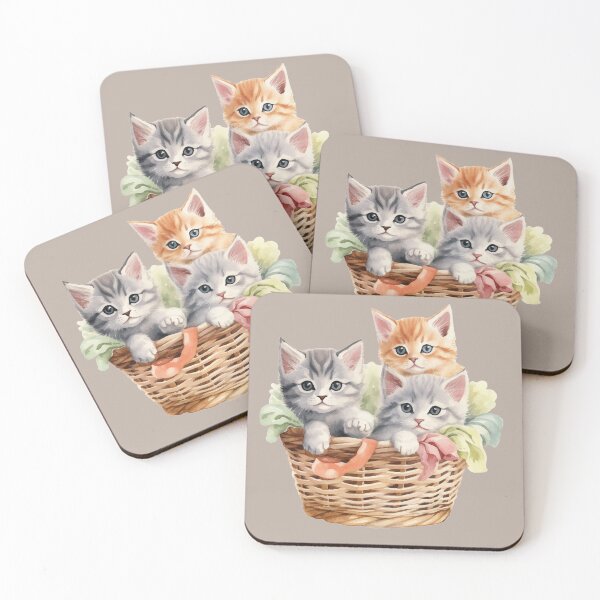 Item preview, Leisure kittens in Basket designed and sold by EyeArt Studio.