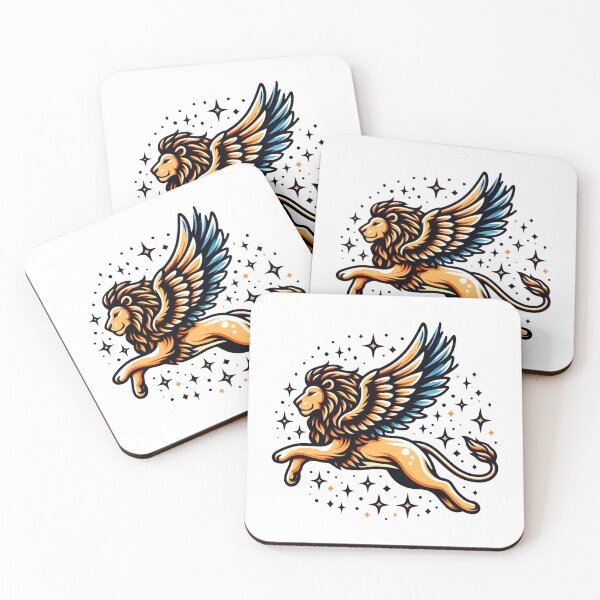 Item preview, Flying lion in the starry sky designed and sold by murad2020.