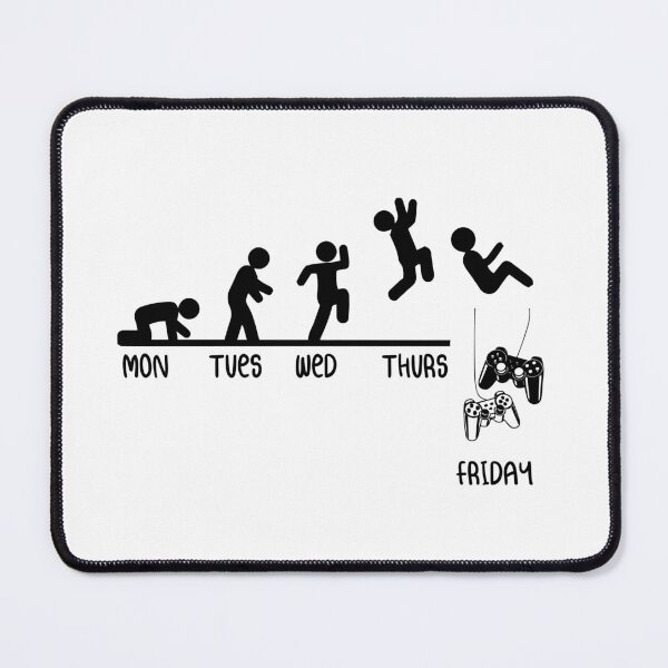 Item preview, funny Gamer Routine Monday Tuesday Wednesday Thursday Friday designed and sold by Luckyart5.
