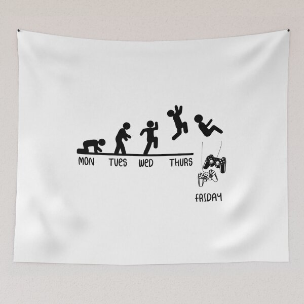 Item preview, funny Gamer Routine Monday Tuesday Wednesday Thursday Friday designed and sold by Luckyart5.