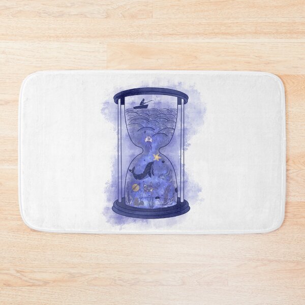 Item preview, Space fishing: celestial Hourglass Illustration with cosmic ocean designed and sold by Wolshebnaja.
