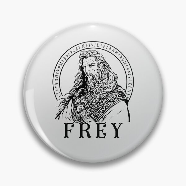 Item preview, Frey Viking God of Norse Mythology and runes designed and sold by Lady-Frost.