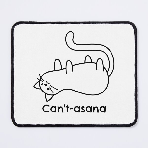 Item preview, Cat in Savasana Pose: Can't-asana designed and sold by LyricsWear.