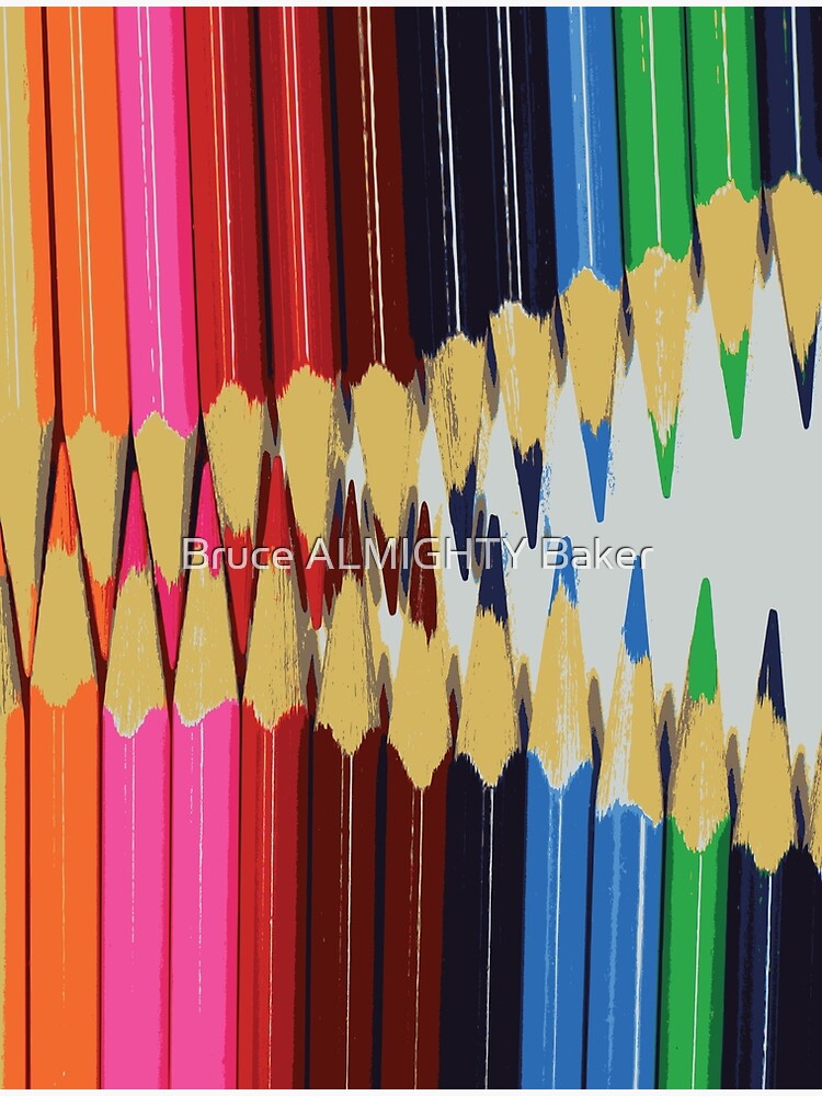 "COLORED PENCILS Pop Art" Art Print by BruceALMIGHTY Redbubble
