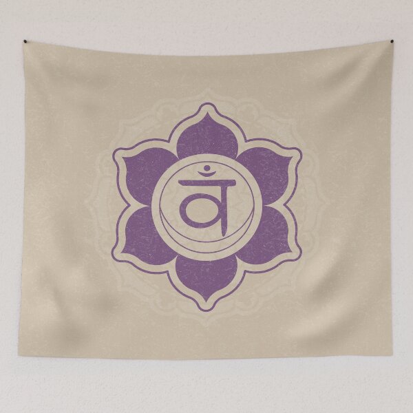 Item preview, Sacral Chakra Mandala - Dove + Plum designed and sold by Irene Estelle.