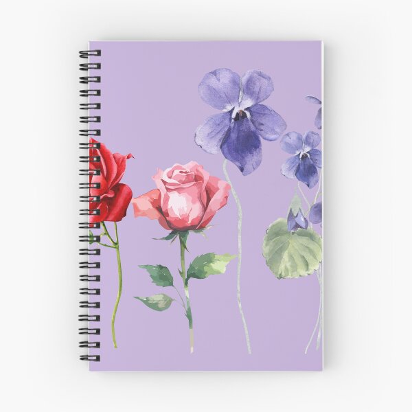 Aperçu de l'œuvre Les roses sont mortes, les violettes sont mortes... motif floral amusant créée et vendue par 29Bumblebee.