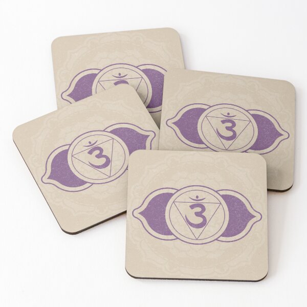 Item preview, Third Eye Chakra Mandala - Dove + Plum designed and sold by Irene Estelle.